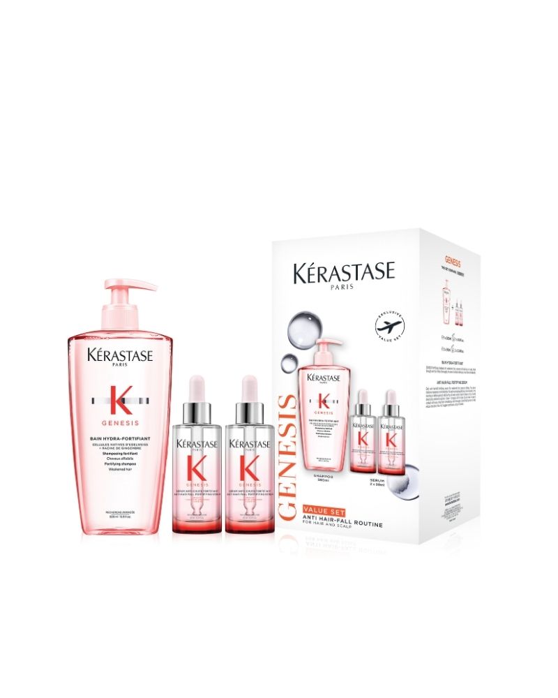 Kérastase Genesis ヘアミルク・セラム 180ml 2本セット Genesis Jumbo Bain + 2 Serum Set