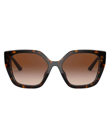 Prada PR 24XS 2AU6S1 Havana Plastic Rectangle Sunglasses Brown Gradient Lens
