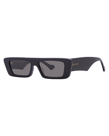 GUCCi Polarized Brown Rectangular Unisex Sunglasses