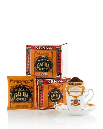 Bacha Coffee Mount Kenya Coffee Bag Gift Box (12 Bags) 144G