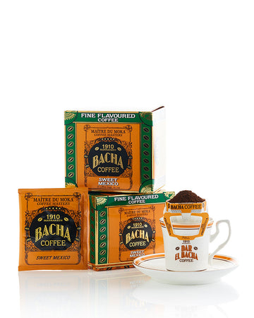 Bacha Coffee Sweet Mexico Coffee Bag Gift Box (12 Bags) 144G
