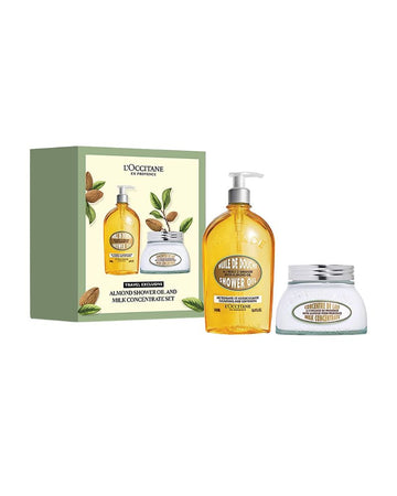 Almond Shower Oil & Milk Concentrate Set