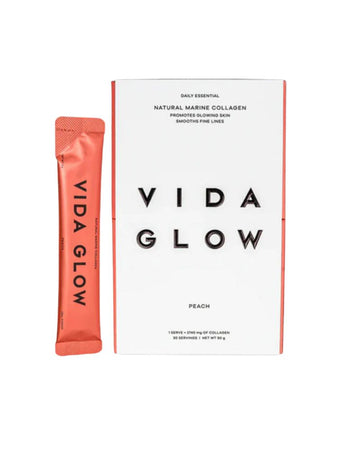 Vida Glow Natural Marine Collagen Sachets Peach