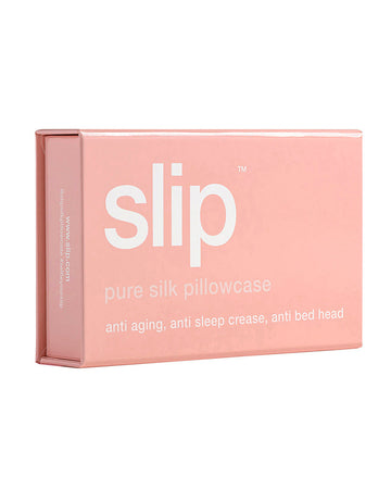 slip pure silk queen pillowcase - pink