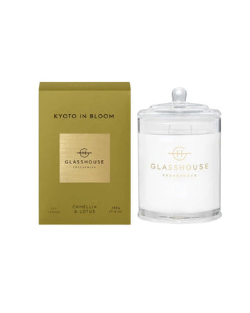 KYOTO IN BLOOM CAMELLIA & LOTUS 380g Triple Scented Soy Candle