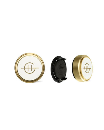 Gold Car Diffuser With 1 Replacement Scent Disk - A Tahaa Affair