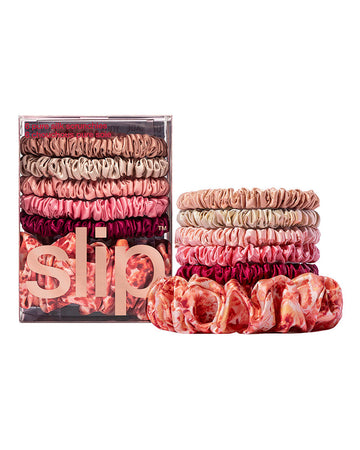 slip pure silk assorted scrunchies - flora