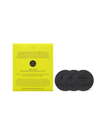 3 Replacement Scent Disks for Car Diffuser - Montego Bay Rhythm