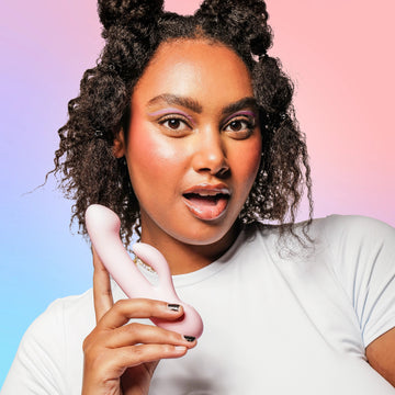 Glow - Compact + Rechargable Pink Rabbit Vibrator With Travel Case