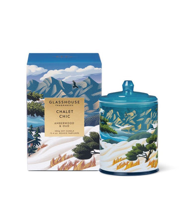 Chalet Chic - Amberwood & Oud 380g Triple Scented Soy Candle