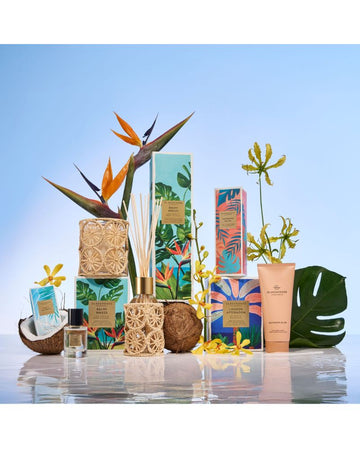 Limited Edition 380g Candle &amp; Raffia Candle Holder