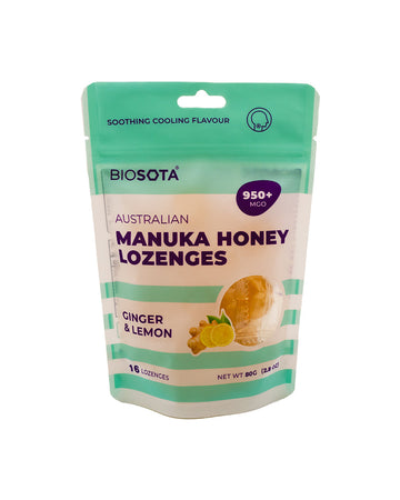 Lozenges Ginger Lemon Mgo 950+ 16pcs