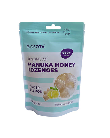 Lozenges Ginger Lemon Mgo 950+ 30pcs